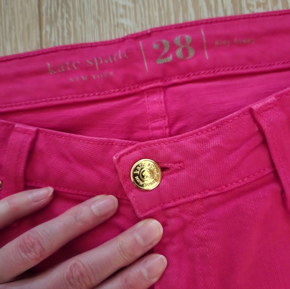 Kate Spade Vibrant Pink Skinny Jeans - Picture 2 of 5
